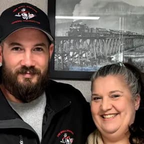 The Wall Doctor owners Brian L. Gill and Susan Saarien