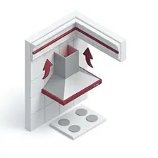 Kitchen range hood ventilation and finish carpentry updates