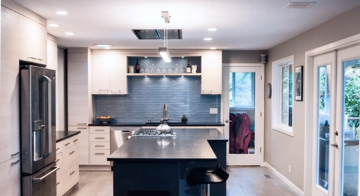 Kitchen remodeling project completed by The Wall Doctor in Bellevue