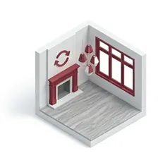 Living room remodeling services with updated finishes and layout improvements in Bellevue WA