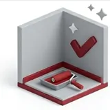 Paint-ready drywall finish in Bellevue after patching and smoothing are complete