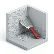 Popcorn ceiling removal in Bellevue with an old textured ceiling being smoothed and refinished