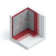 Shower surround and waterproofing work for bathroom remodel in Bellevue WA