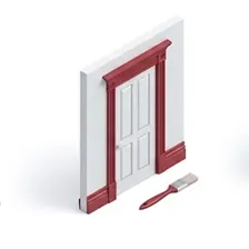 Trim, doors, baseboards, and ceiling painting in Bellevue home